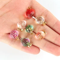1711mm 10pcs czech lampwork crystal strawberry beads charms pendant diy handmade jewelry making necklaces earrings accessories