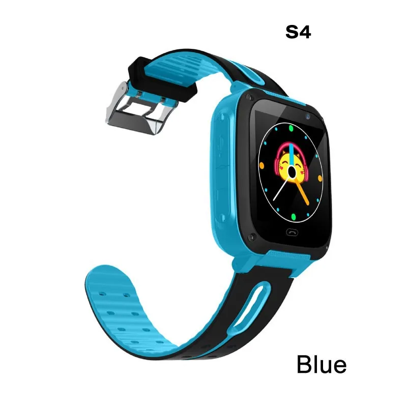 blue Детские умные часы Greentiger S4, водонепроницаемые, с циферблатом sim-карты, с камерой SOS, Детские умные часы для детей, безопасные, для телефонов Android IOS, локатор - Цвет: blue