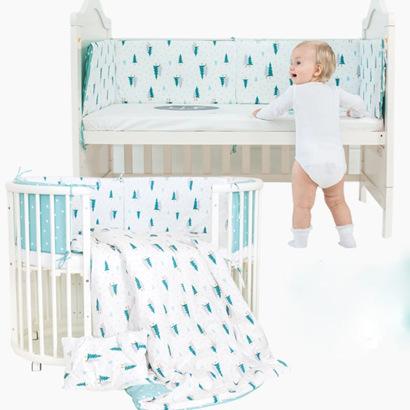 Для Новорожденных Детская кроватка бампер вокруг подушки защита для кроватки