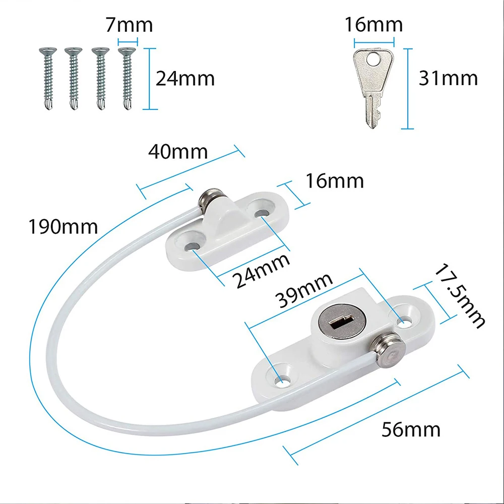 4 шт./8 шт. оконные замки из нержавеющей стали для безопасности детей|Замки и