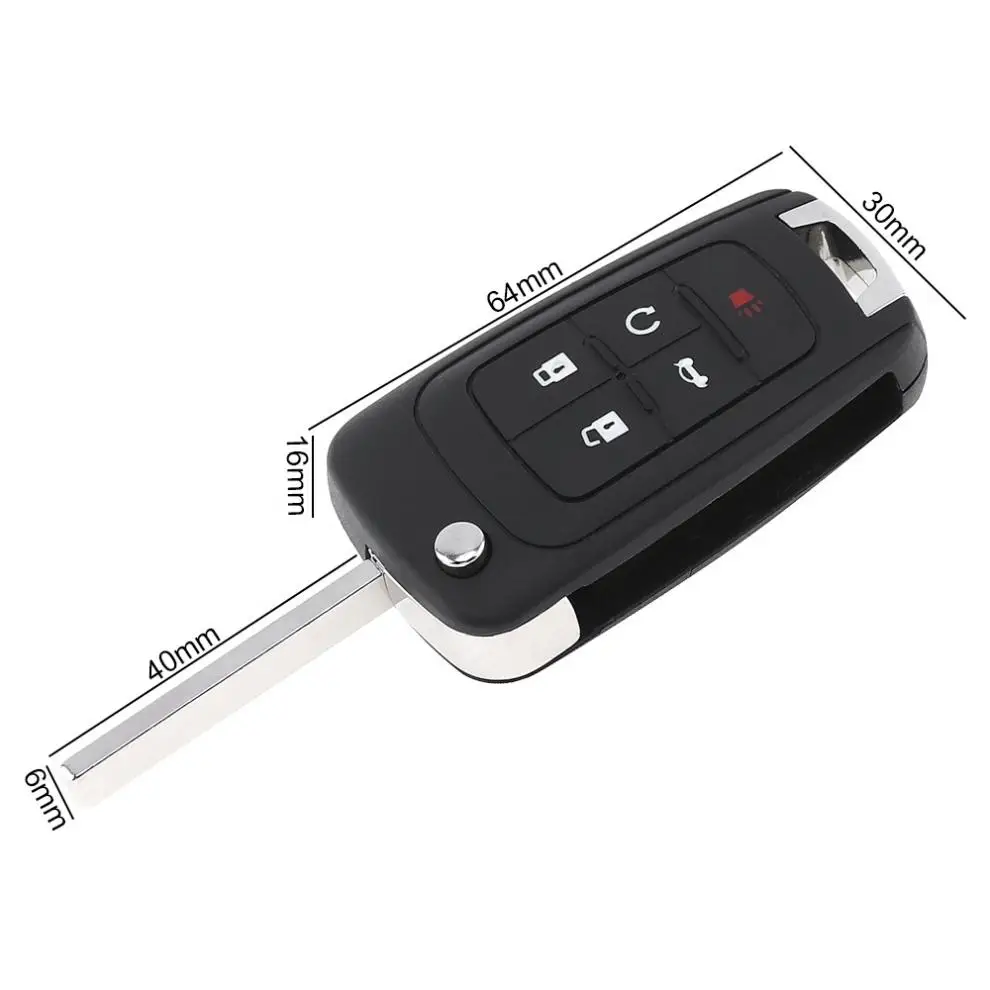 315 МГц 5 кнопочный дистанционный ключ-брелок от машины раскладной чехол для ключа
