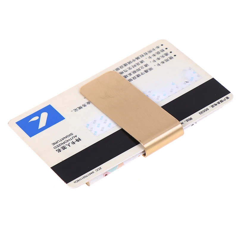 1 шт. модный простой серебряный доллар денежный зажим держатель из нержавеющей