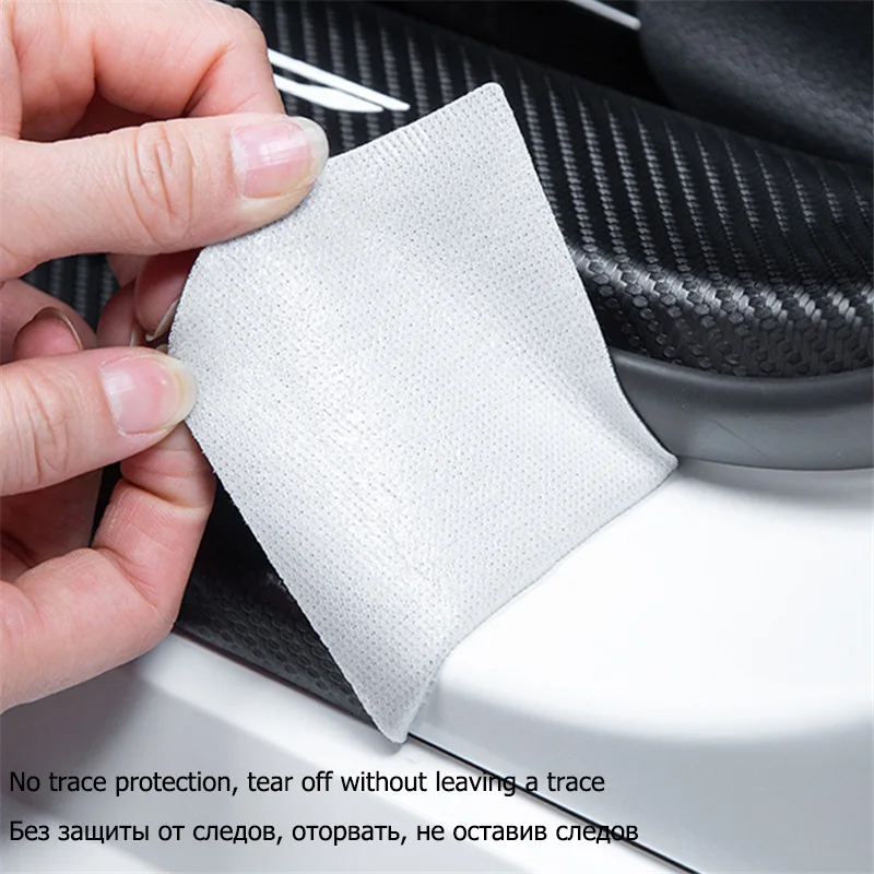 4ps Interior Carbon Fiber Threshold Strip For Parts Geely Serie Coolray Atlas Pro Accessories Stickers On Car Maintainance | Автомобили и
