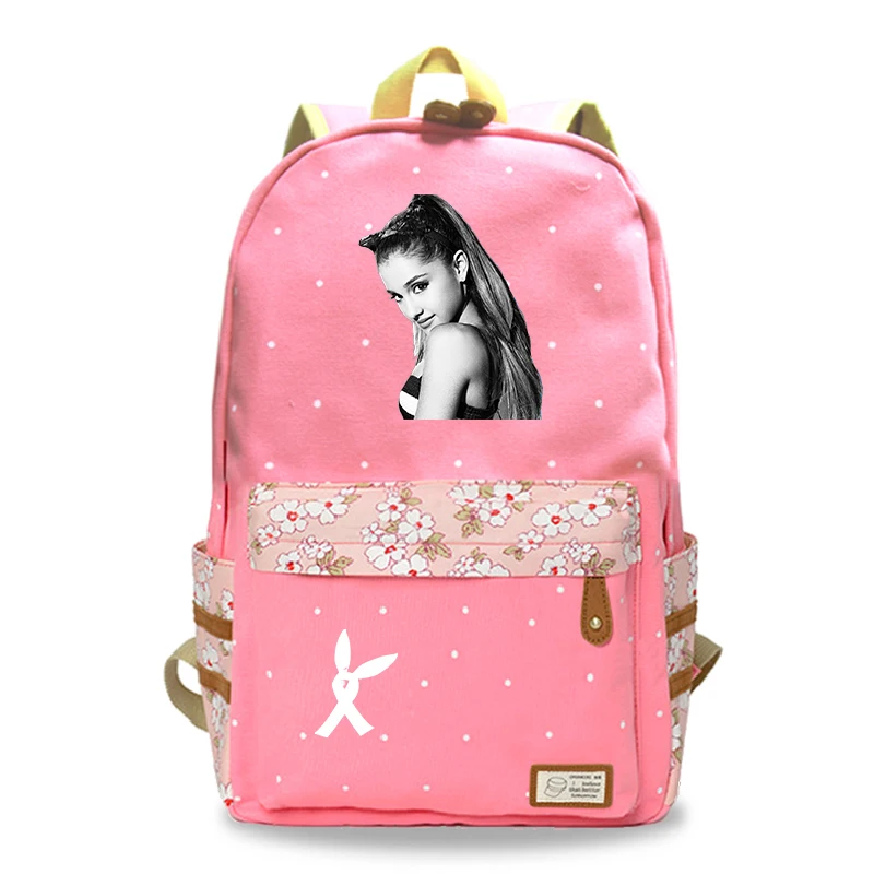 17 Mochila Feminina Ariana Grande рюкзак для ноутбука женский рюкзак для путешествий цветок волнистая точка школьные сумки для девочек-подростков - Цвет: 17