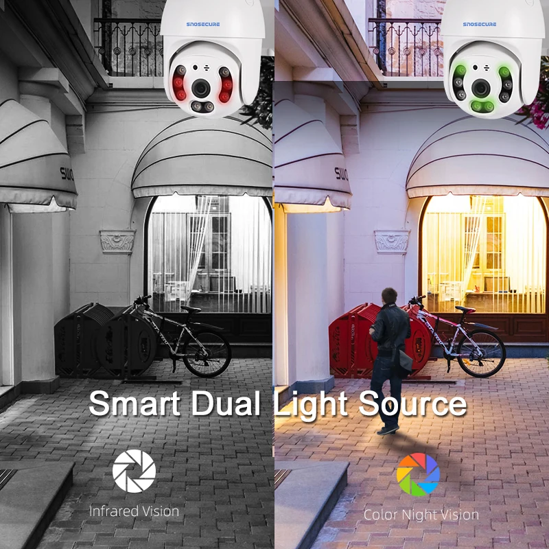 SNOSECURE 1080P PTZ IP камера внешняя скоростная купольная беспроводная Wi Fi безопасности