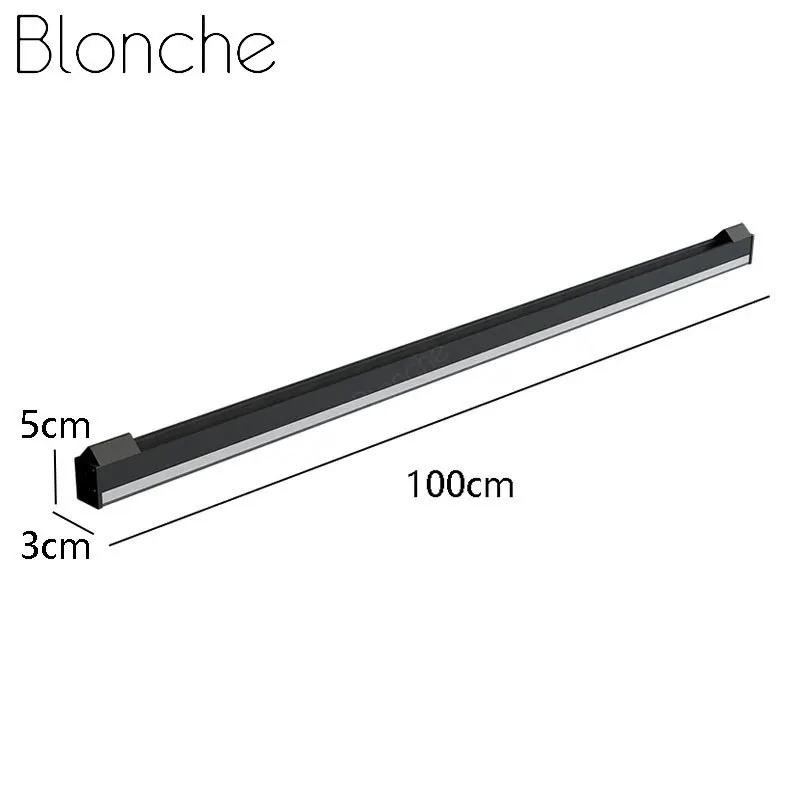 

Modern Corner LED Wall Lamp Minimalist Line Wall Light Fixtures Stair Wall Sconces Bedroom Bedside Hallway Lighting Decor 100cm