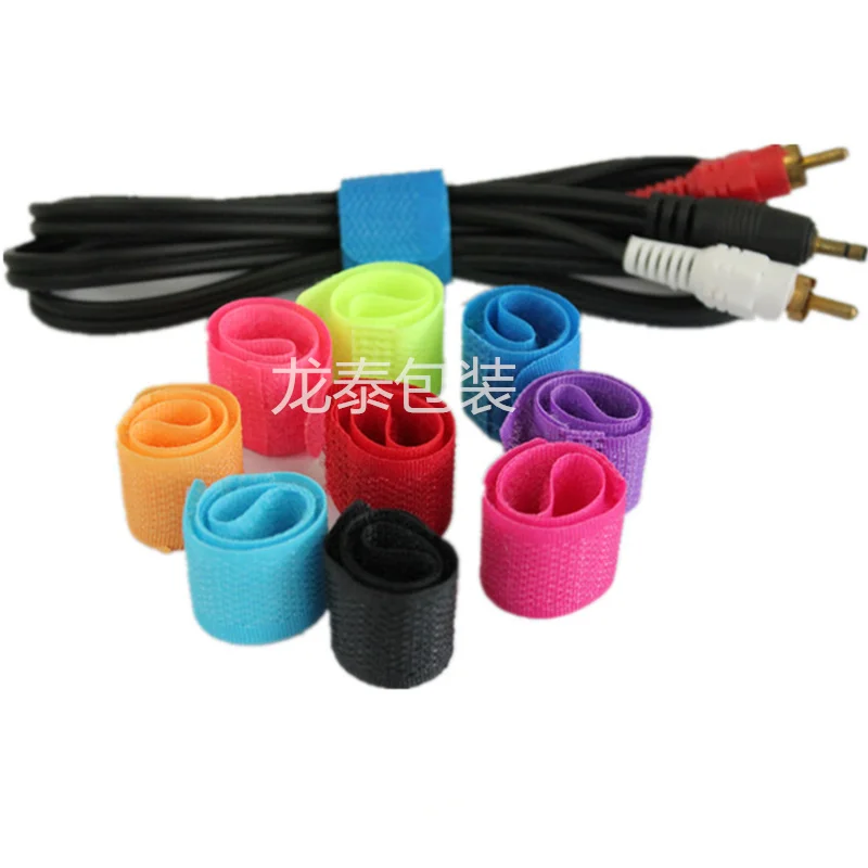 Регулируемая цветная волшебная лента для ТВ компьютерных кабелей кабельных