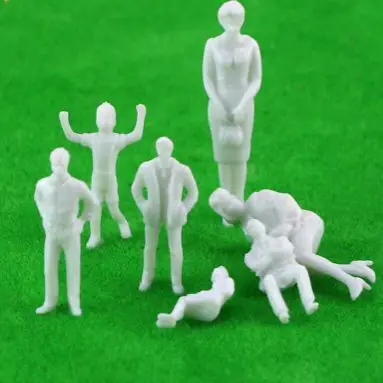 Масштаб модель поезда белого цвета масштаб 1:43 белые фигурки O 50 шт. | Игрушки и