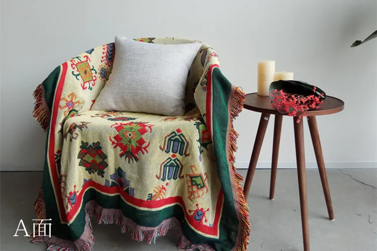 Многофункциональное домашнее декоративное полотенце коврик из хлопка для