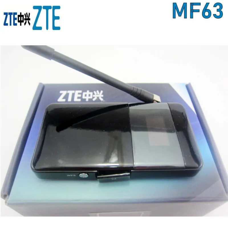 Карманный Wi Fi роутер ZTE MF63 3G 21 Мбит/с Мобильный разблокировка с антенной
