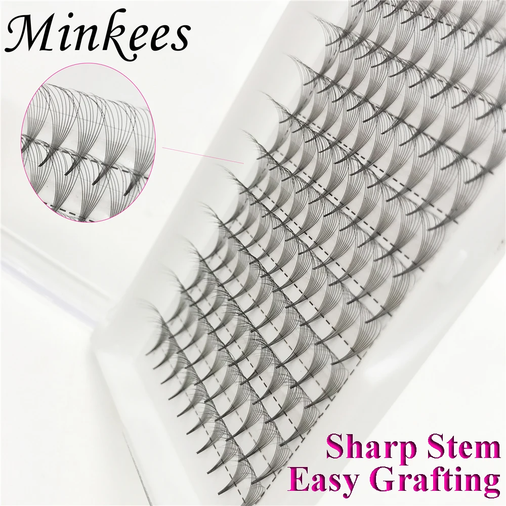 Накладные ресницы Minkees объемные из искусственной норки 0 05 мм 12 линий|Накладные