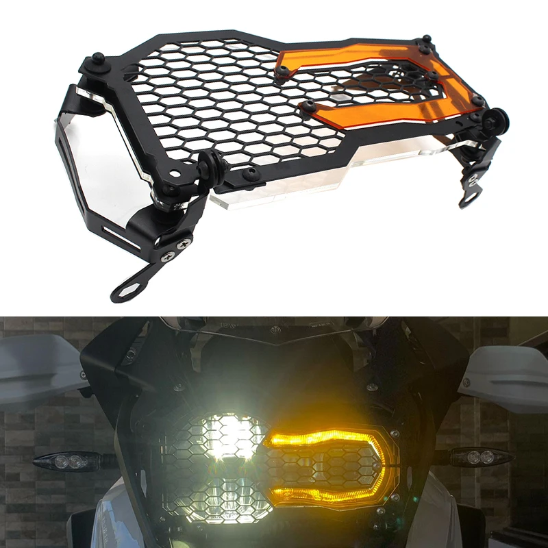 Headlight Cover Lamp Patch For BMW R1250GS R1200GS Adventure R1250 R1200 GS ADV R 1200 GSA LC Head Light Guard Protector Grille Headlight Cover Lamp Patch For BMW R1250GS R1200GS Adventure R1250 R1200 GS ADV R 1200 GSA LC Head Light Guard Protector Grille