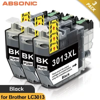 3pk lc3013 ink cartridge replace for brother lc3011 black color for brother mfc j491dw mfc j497dw mfc j690dw mfc j895dw printer