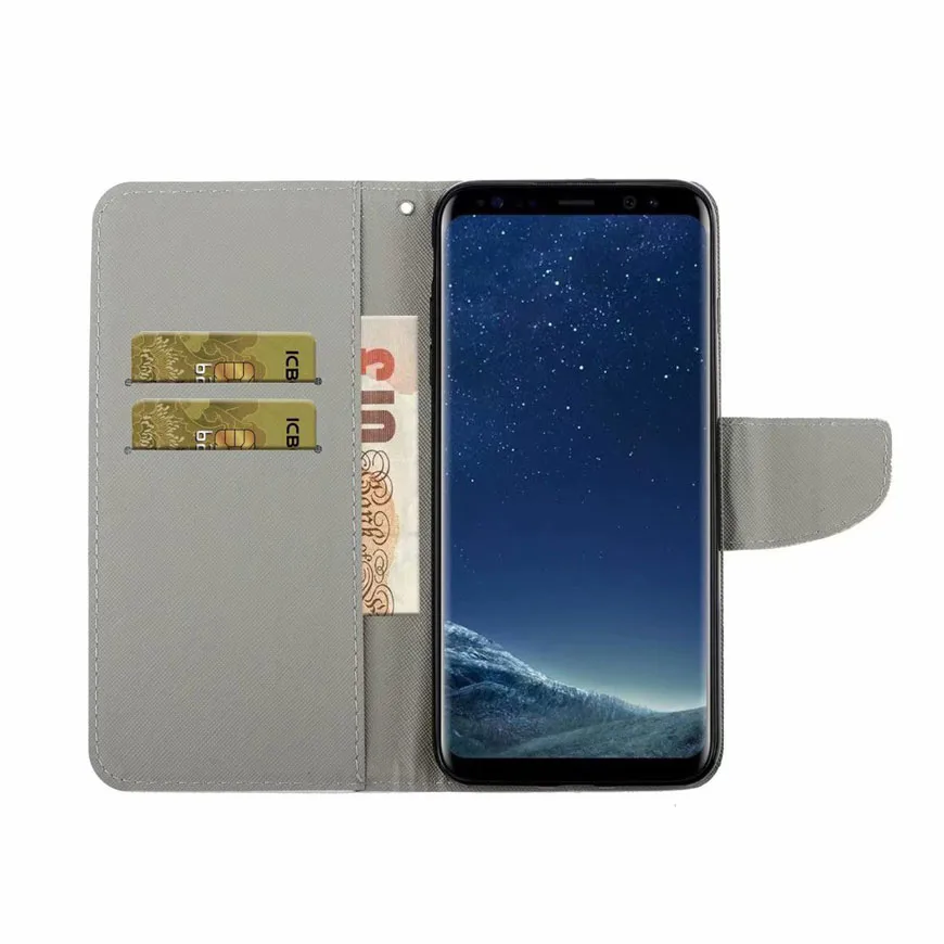 Flip Painted case on sFor Coque Xiaomi Redmi Note 7 Pro cases Xiomi 8 8A 7A cover Wallet magnetic leather capa | Мобильные телефоны
