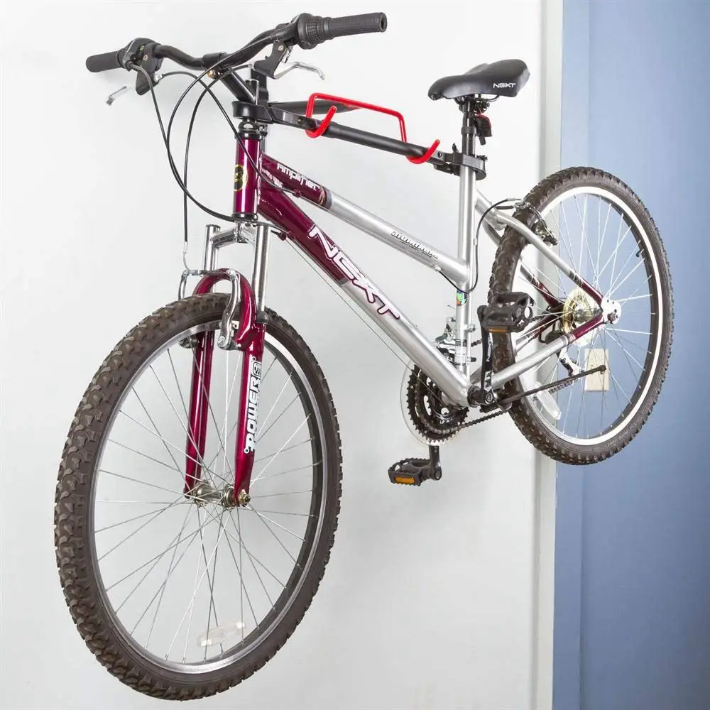 

Bicycle Storage Rack Wall Mounted Bike Hanger Hook Solid Steel Bicycle Wall Hanging Hook Heavy Duty Bicycle Racks Fold Down Bike