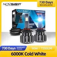 novsight h4 led lights h7 led headlight bulb h11 9003 9005 9006 hb3 hb4 hb2 car lights 90w 7200lm 6000k auto headlamp fog light
