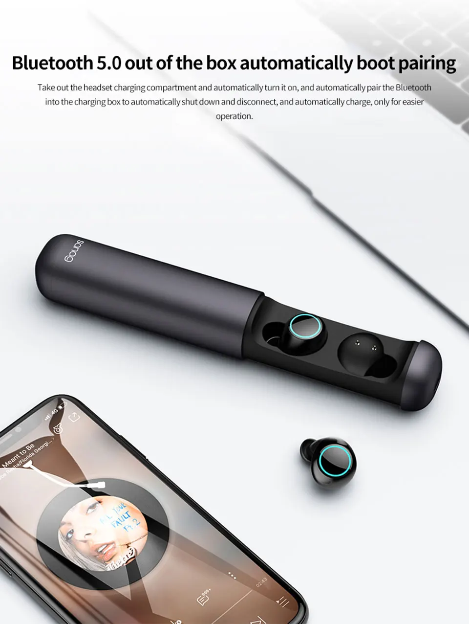 Sanag J2 Bluetooth наушники IPX7 водонепроницаемые спортивные беспроводные наушники Bluetooth 5,0 шумоподавление HiFi стерео беспроводные наушники