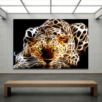 nordic decorative animal leopard print on canvas painting and poster home living room art picture decoration frameless painting