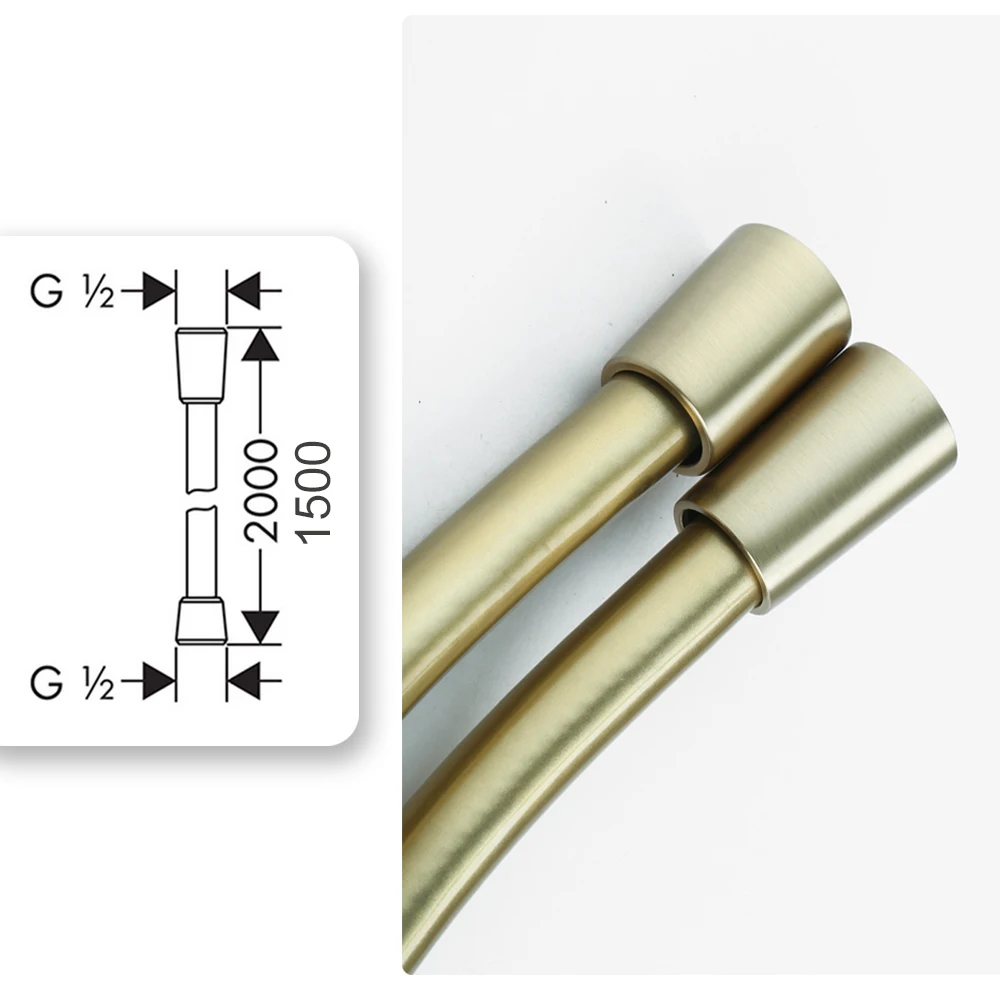 Универсальный душевой шланг GI/2 из ПВХ 5 цветов ручная водопроводная линия для