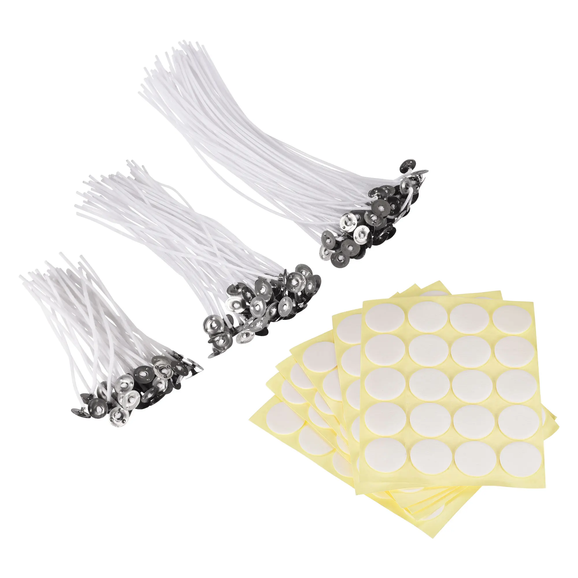 

Uxcell 4/6/8 дюйма фитиль для свечи с двухсторонними поролоновыми наклейками для самостоятельного изготовления свечей