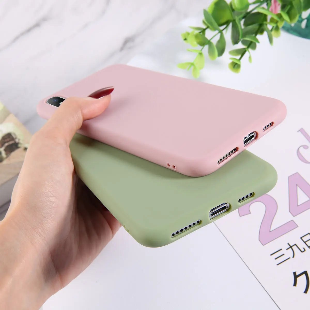 Moskado сплошной цвет мягкий силиконовый чехол для телефона iphone XS MAX XR X 8 7 6 6S Plus Funda Capa