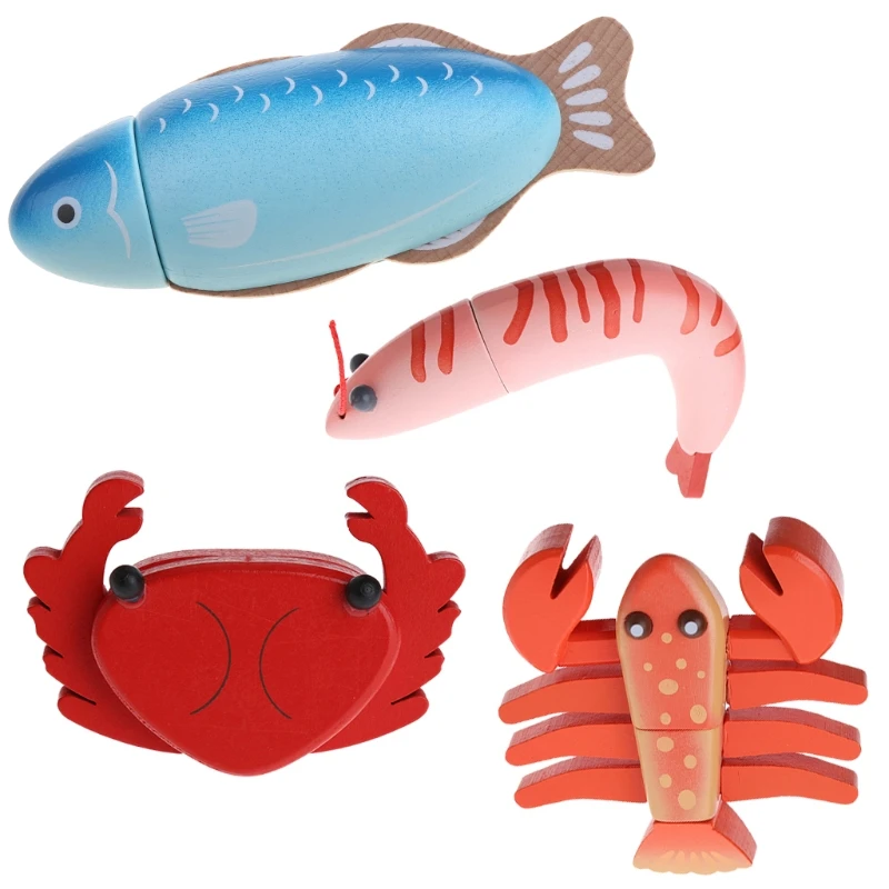 1 шт. деревянная разделочная море измельчение продуктов ролевые игры обучающая