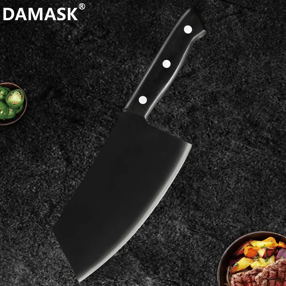 Дамасский китайский 7 дюймовый качественный измельчитель из нержавеющей стали