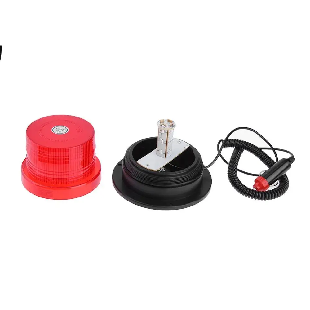 VODOOL Universal Magnetic Adsorption 12/24V Car LED Strobe Warning Light Vehicle Police Emergency Flashing Lighting Beacon Lamp |