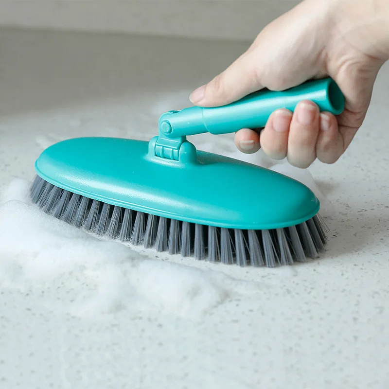 

Clean Home Floor Scrub Brush Telescopic Alloy Long Handle Removable Brush Head Scrubber For Kitchen Bathroom Tile Cleaning