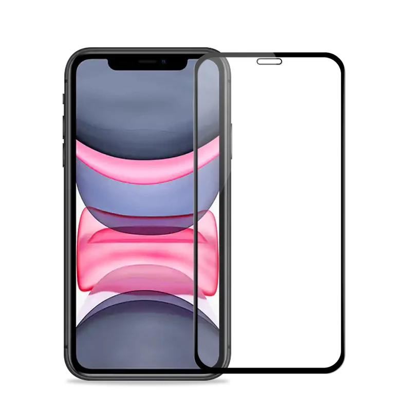 2 шт полное покрытие протекторы закаленное стекло для Apple iPhone 11 9h защита экрана HD