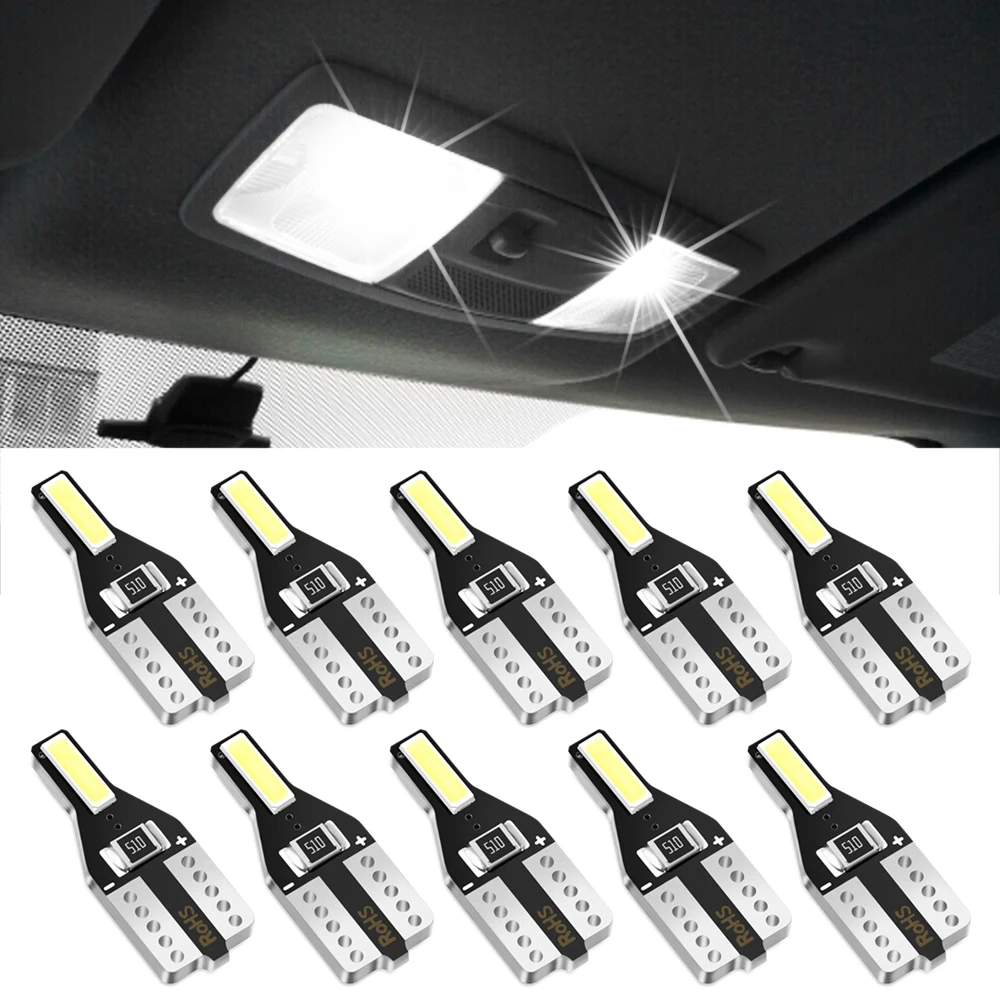 10 шт. T10 Led W5W светодиодные лампы 168 194 салона автомобиля купольные для чтения Mercedes