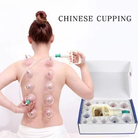 12 pcs medical chinese vacuum body cupping massager therapy cans vacuum cupping slimming body massager relax banks tank