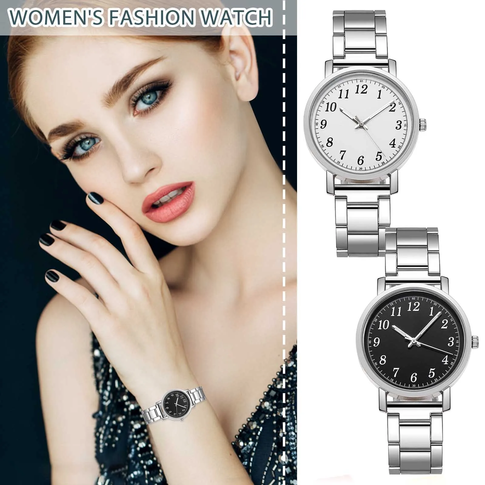

Luxury Brand Girl Luxury Watches Quartz Watch Stainless Steel Strap Casual Bracele Watch Unisex Watches Men WatchesBithday Gift