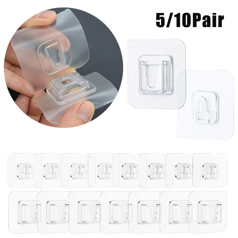 

5/10 пар, двусторонние настенные крючки