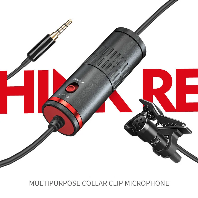 Микрофон для телефона петличный микрофон с отворотом конденсаторный xiaomi