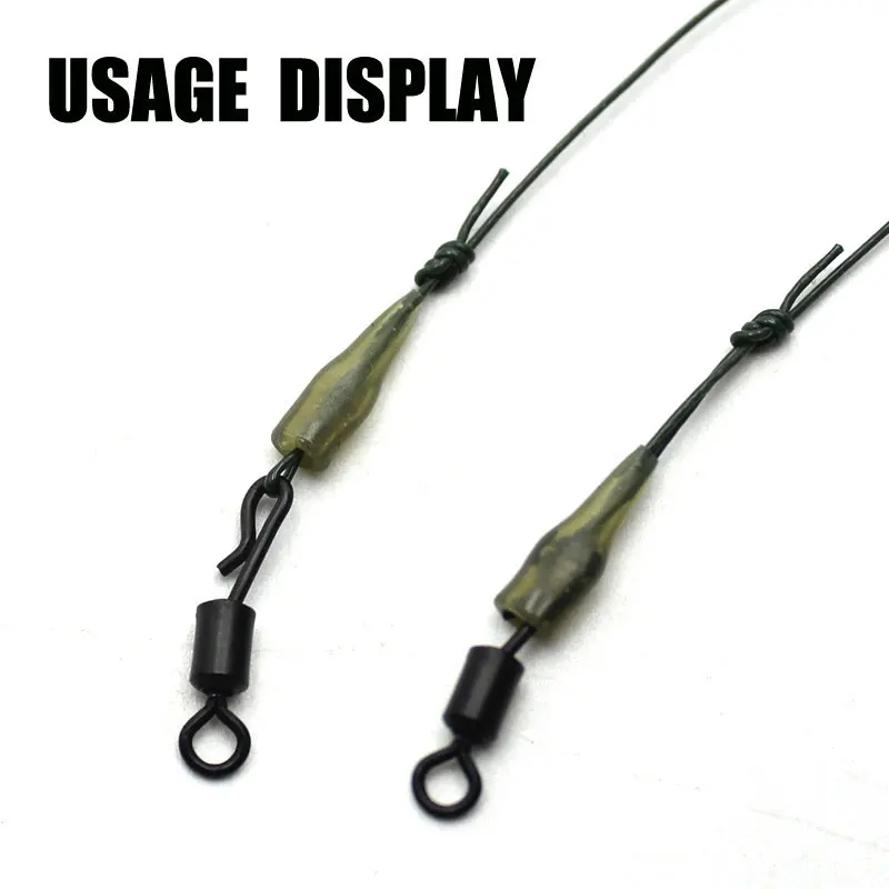 50 шт. аксессуары для ловли карпа мини-анти-спутывающиеся втулки d-образный крючок