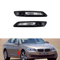 abs black front left right bumper mounted side marker corner sheet plate light for bmw 5 series f10 f11 f18 2011 2012 2013