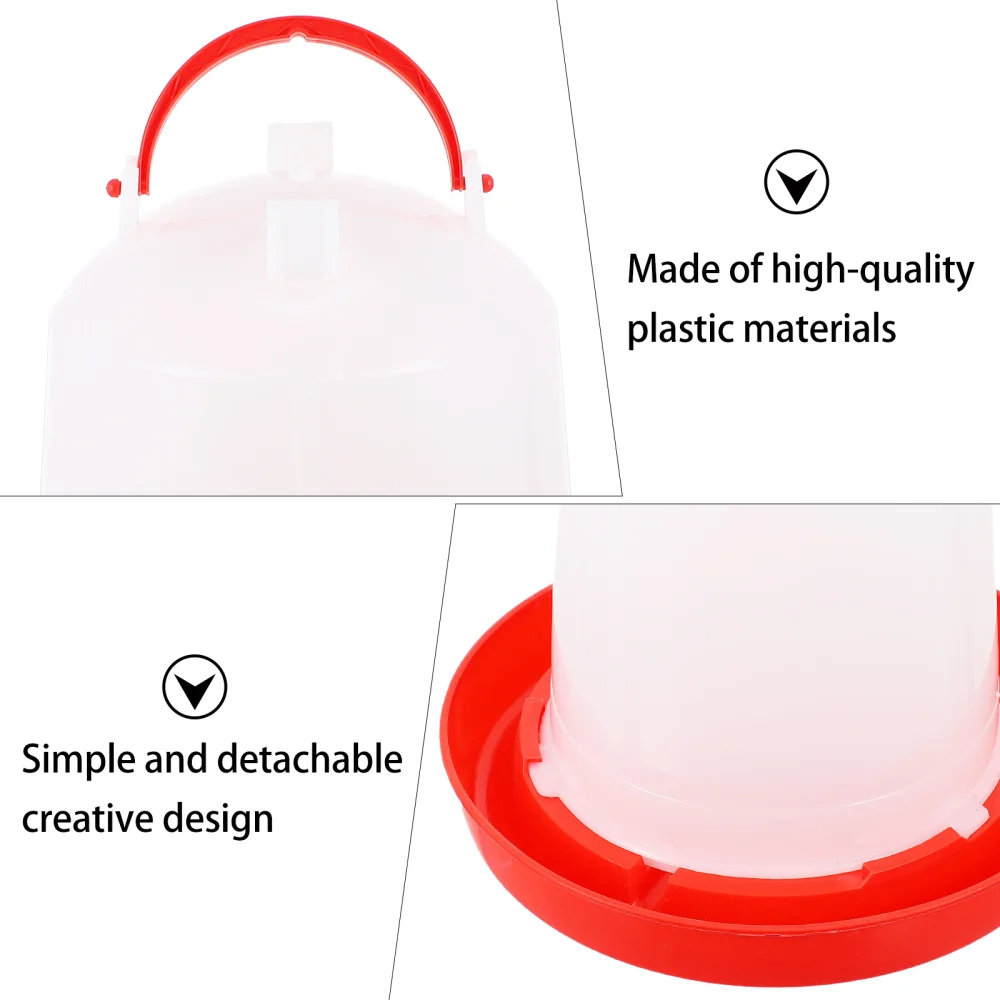 

2 Sets Poultry Feeder Practical Poultry Feeder Container Farm Supplies