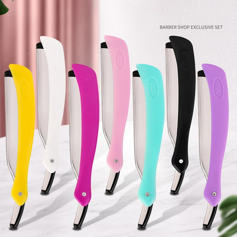 

1PC Folding Eyebrow Trimmer 77 Manual Shaver Holder Facial Shaving Beauty Tool