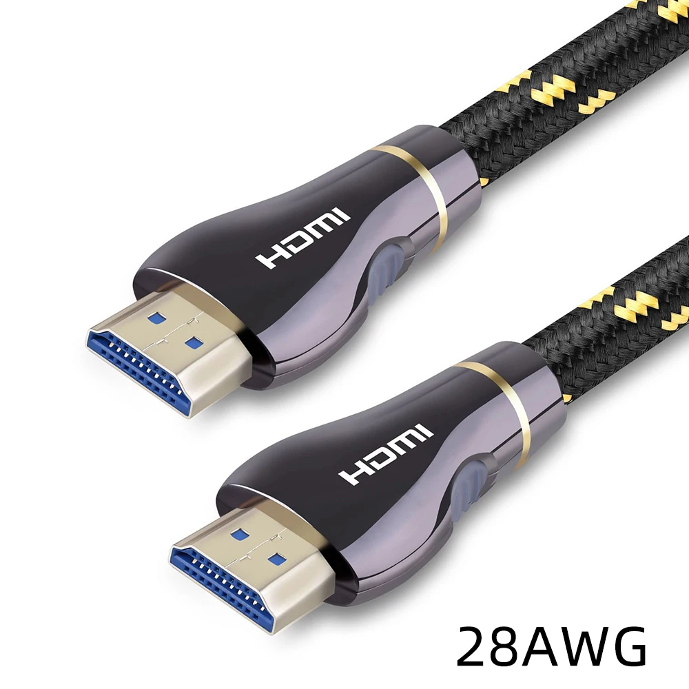 Кабель HDMI FDBRO высокоскоростной кабель 3D 4K 60FPS 2 0 плетеный шнур Ethernet ARC проектор