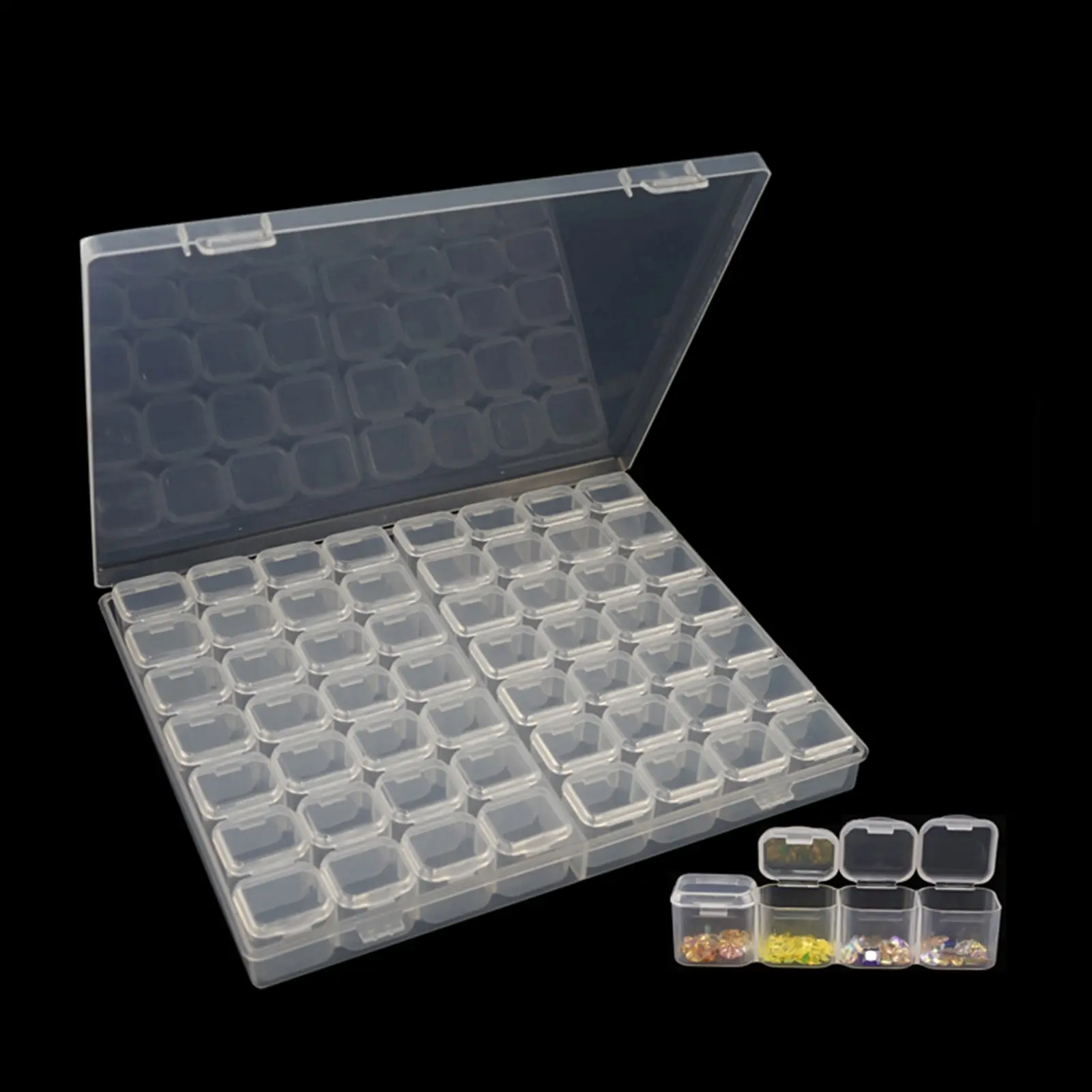 5D шкатулка для украшений Стразы прозрачная коробка 28/56 сетка Туфли с кристаллами