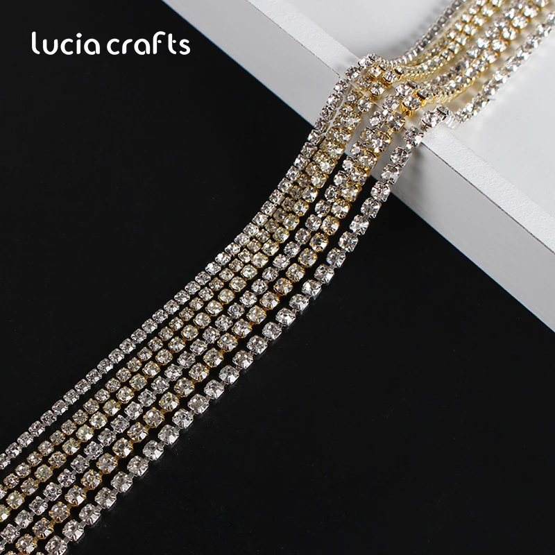 Lucia Crafts 1 м/лот хрустальные стразы ювелирные изделия Аксессуары для одежды