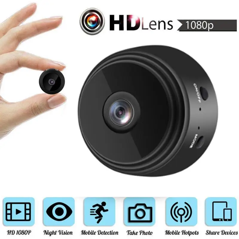 

Новая мини-камера видеонаблюдения, A9 HD 1080P, дистанционное Беспроводное управление монитором, семейная атмосфера, ночная камера, телефон, при...