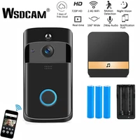 wsdcam smart doorbell camera wifi wireless call intercom video eye for apartments door bell ring for phone home security cameras