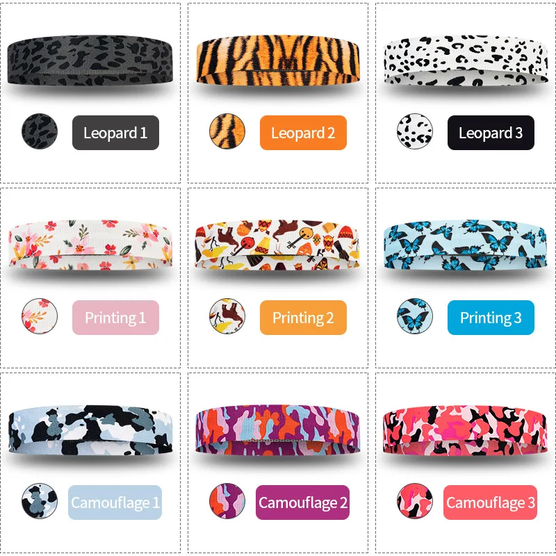 

Resistance Bands Camouflage Sports Fitness Body Building Yoga Elastic Bands Training Stretch Band Squat Hip Ring Pull Band