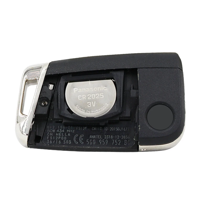 Оригинальная Кнопка OEM дистанционный смарт ключ брелок 3 для VW Tiguan L 434 МГц ID48 Chip 5G0