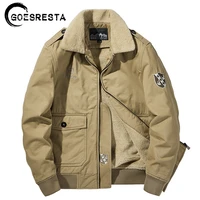 brand winter warm thicken jacket men fleece fashion casual high quality military windbreaker men jacket coat large size m 5xl
