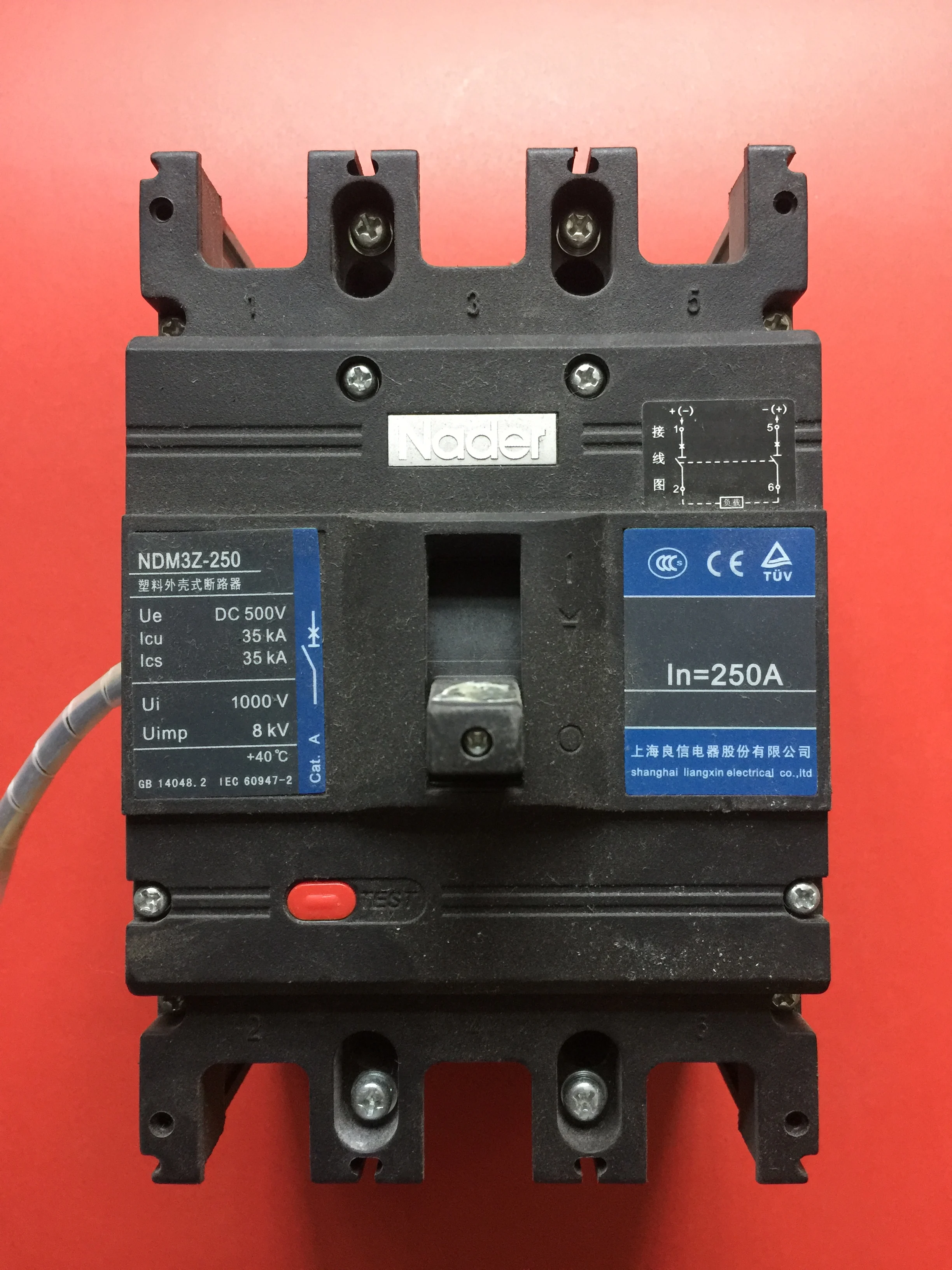 Nader Liangxin 2P250A DC Circuit    NDM3Z-250