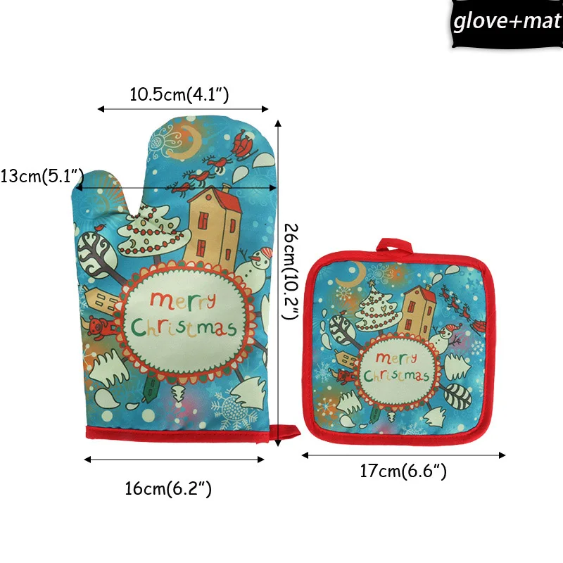 anti-hot gloves-A Cyuan, Рождественский бант, красное золото, серебро, украшение на елку, бант, Рождественское украшение, безделушки для нового года, Navidad, Декор - Цвет: anti-hot gloves-A