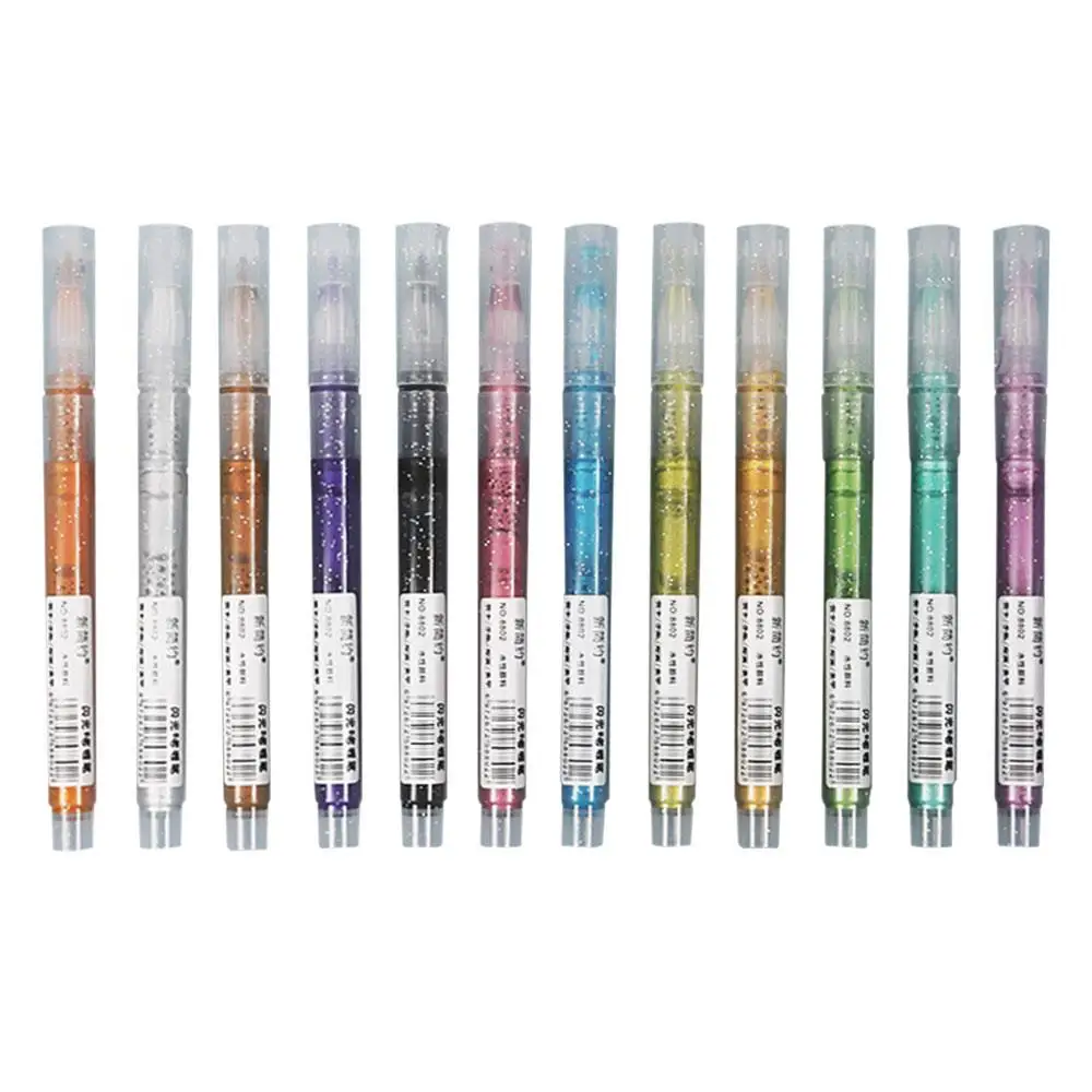 

Waterproof Crystal Shell Kids Drawing Pen Tire Metal Paint Ink Mark Pen Permanent Student Calligraphy Graffiti